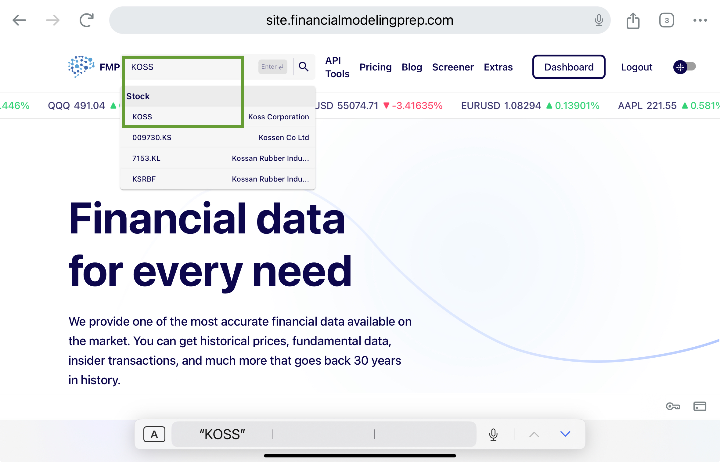 Stock analysis. Share analysis. 