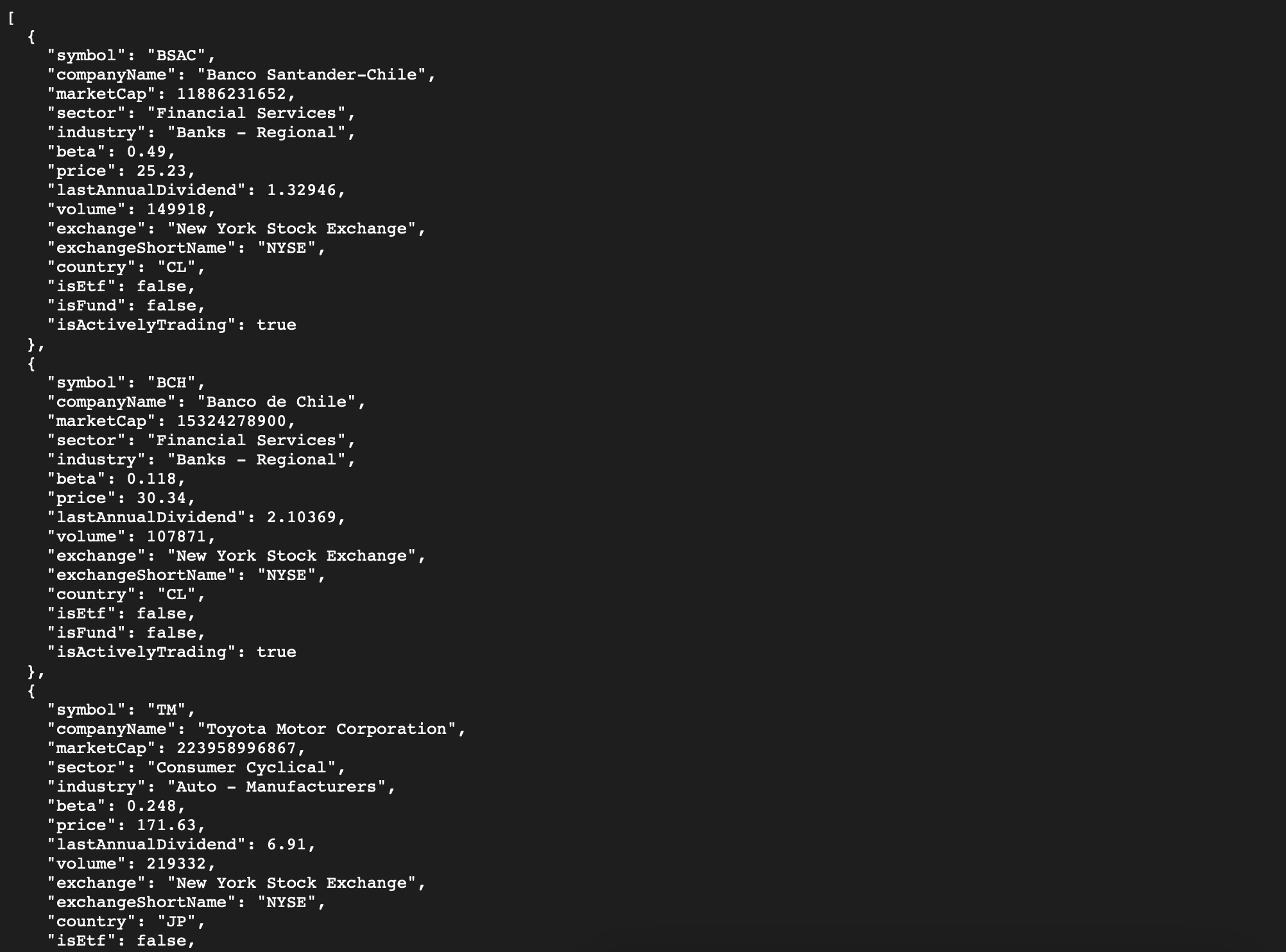 FMP stock screener API endpoint